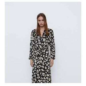 Zara Printed Shirt Dress
